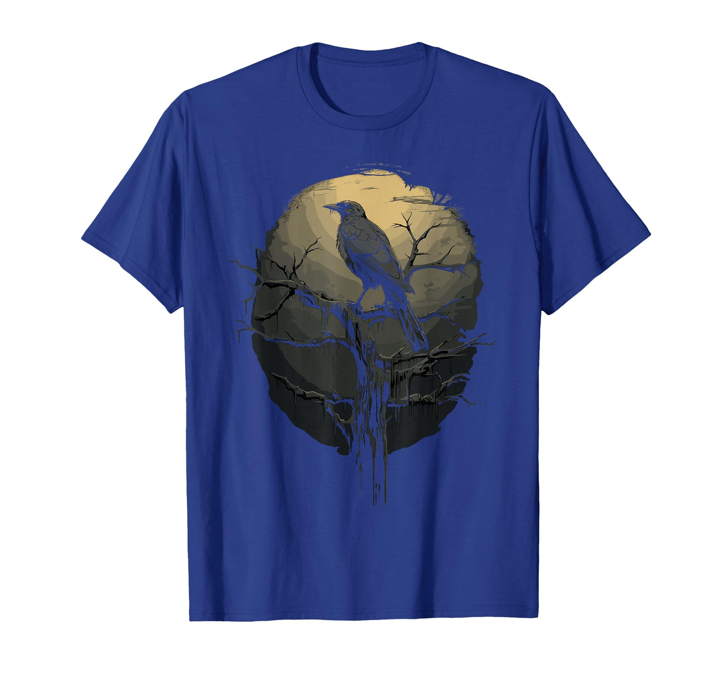 Beautiful Black Crow Raven Bird Silhouette T-Shirt