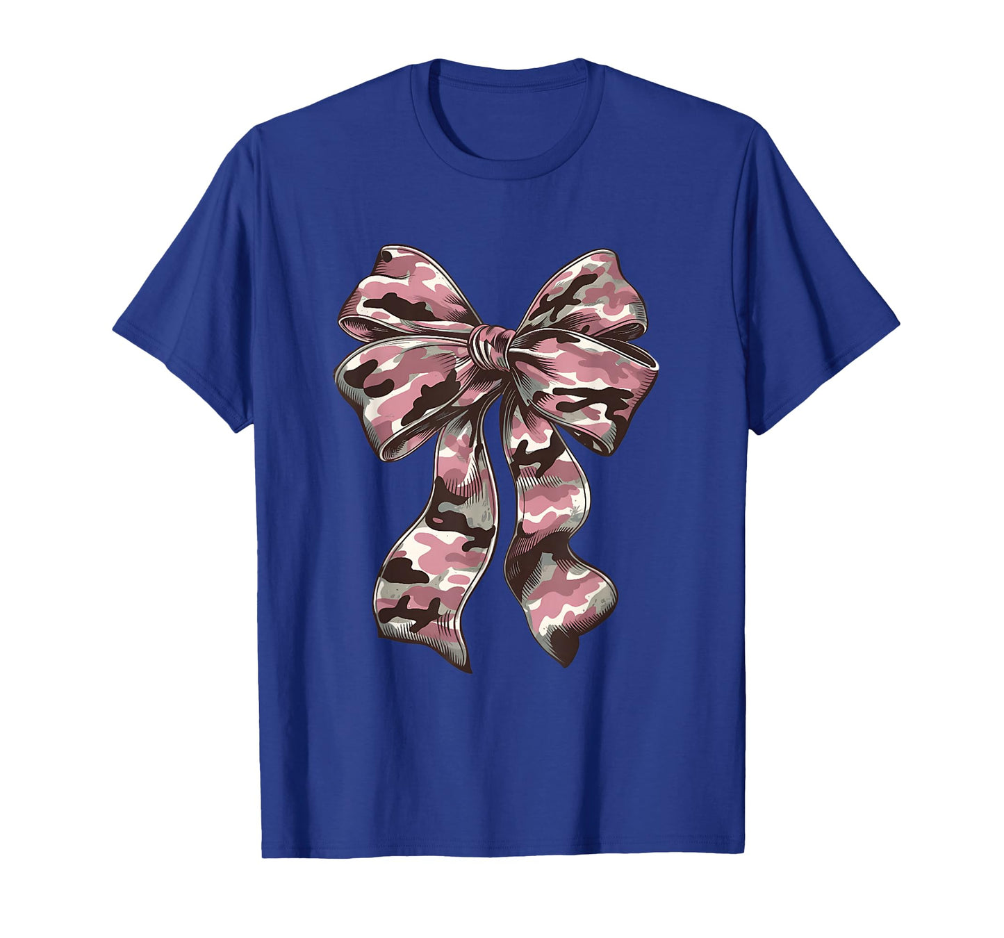 Pink Camouflage Old Camo Bow Camo Coquette Bow Hunting Women T-Shirt