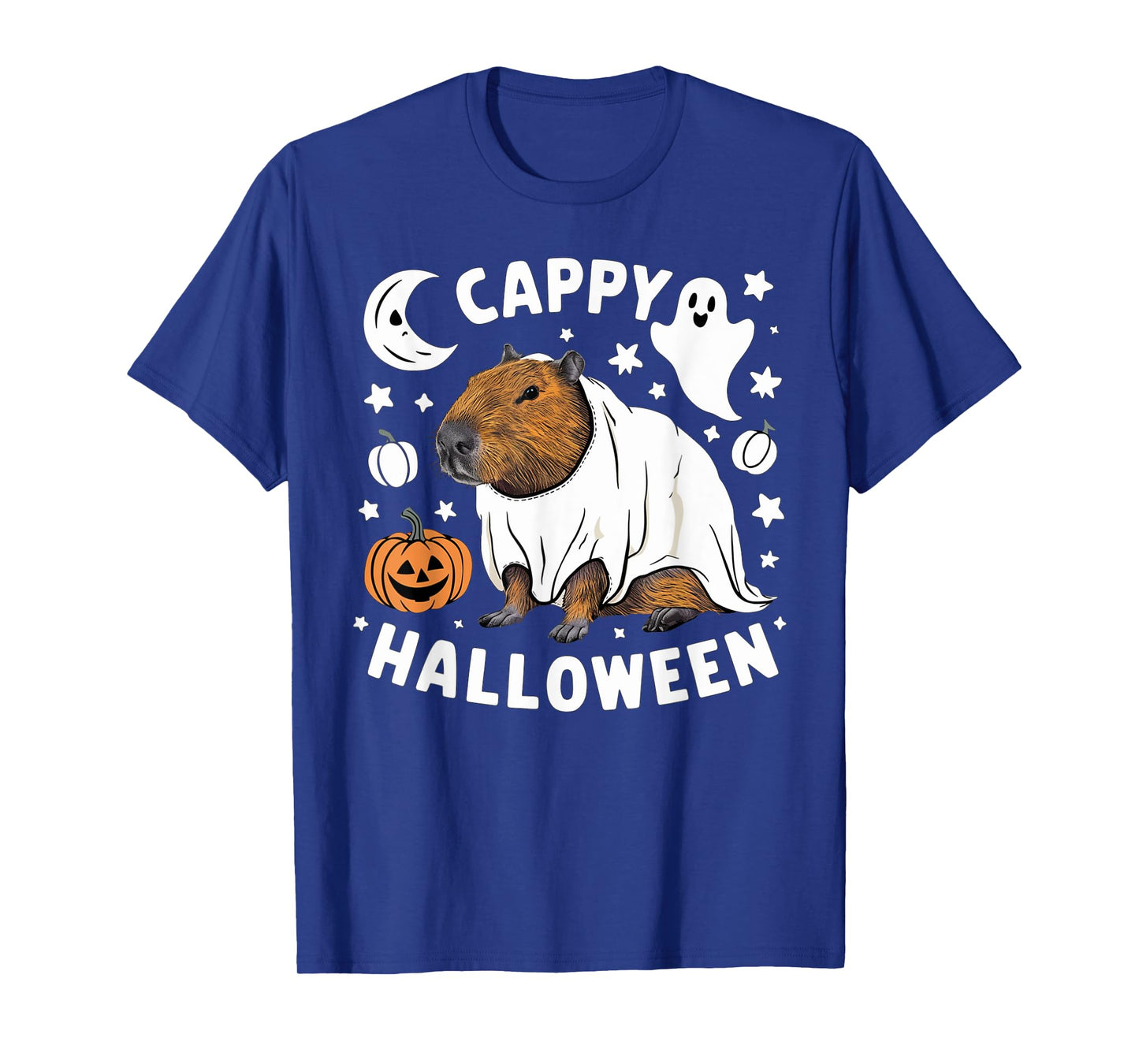 Cappy Halloween - Cute Capybara Ghost Costume T-Shirt