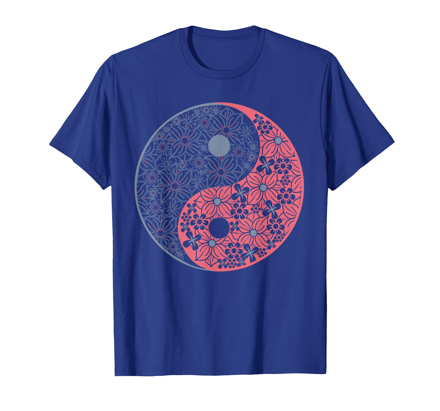 Yin Yang Floral Design - Colorful Edition T-Shirt