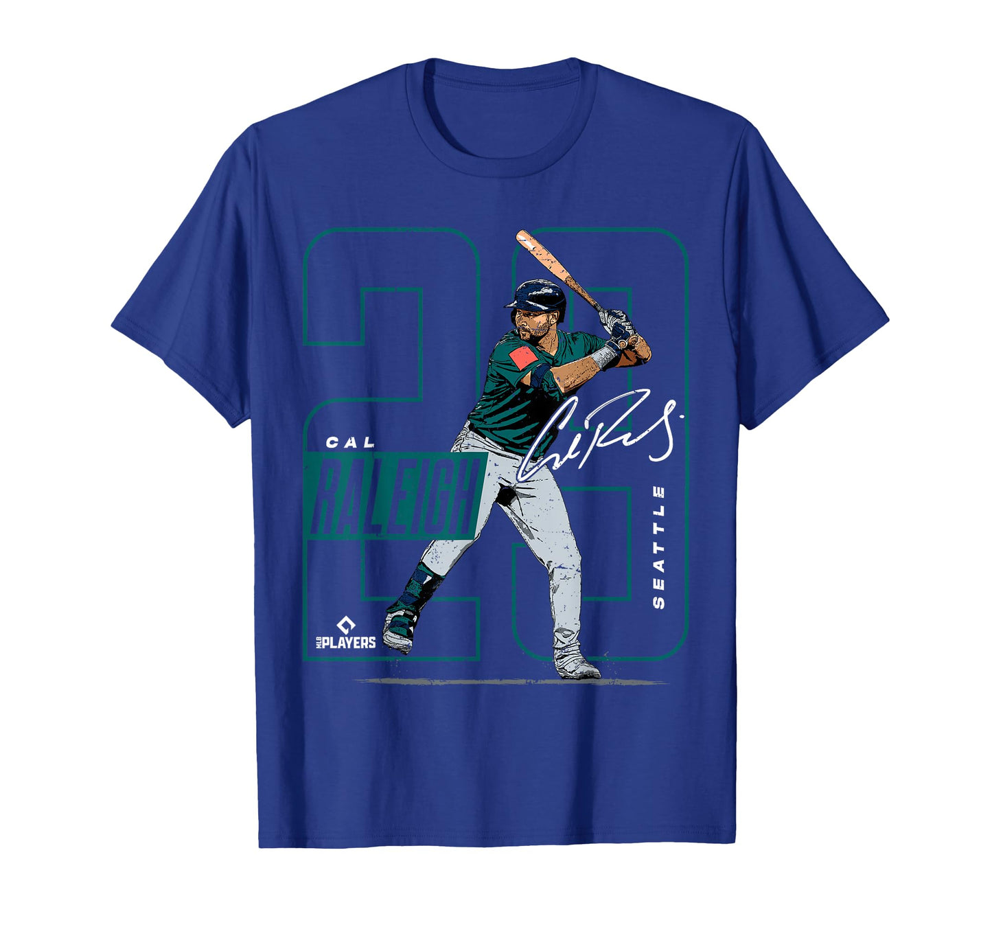 Cal Raleigh | Seattle MLB Baseball Players | MLBCRA202M T-Shirt