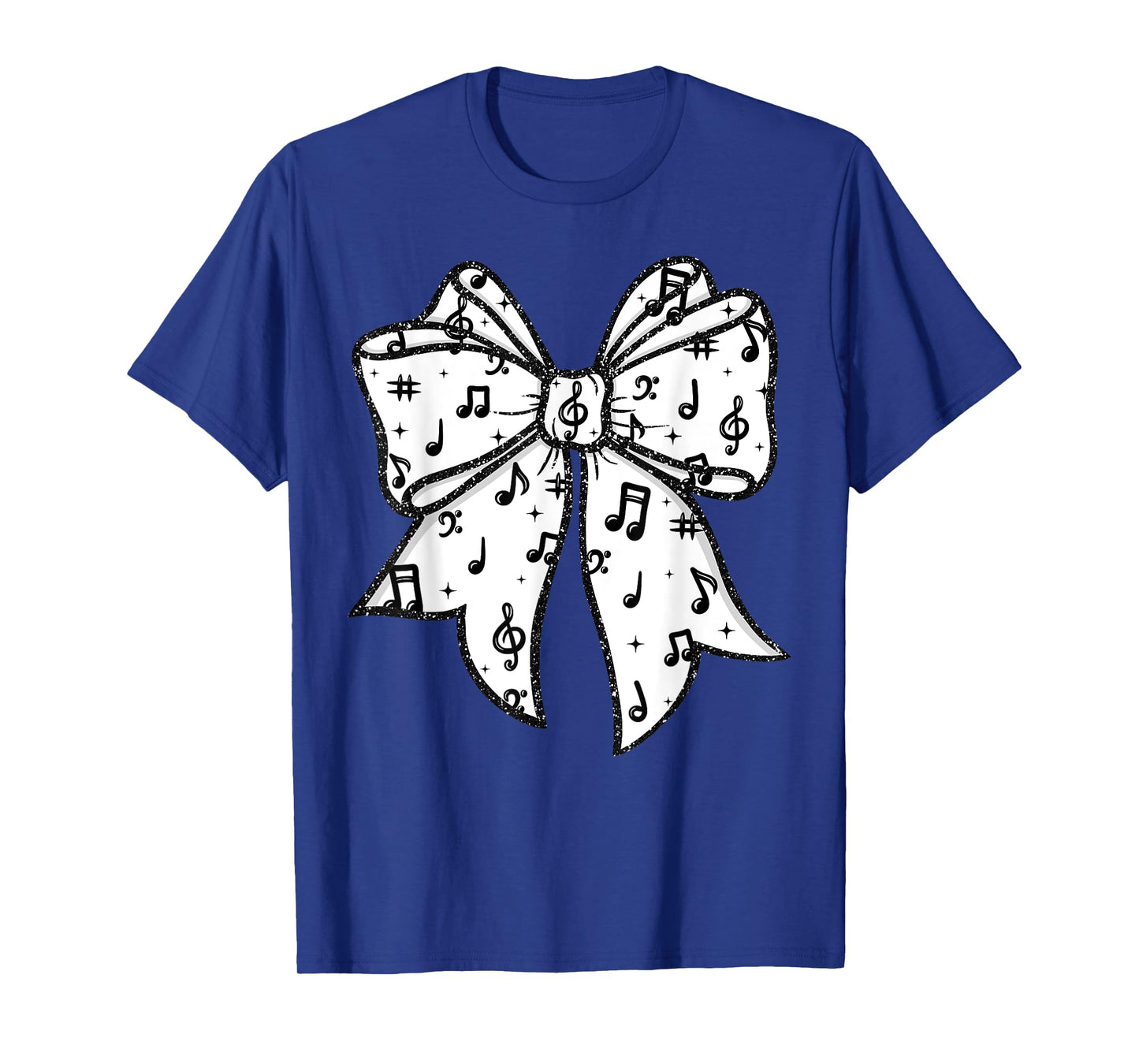 Music Notes Coquette Bow Music Teacher School Musician Band T-Shirt