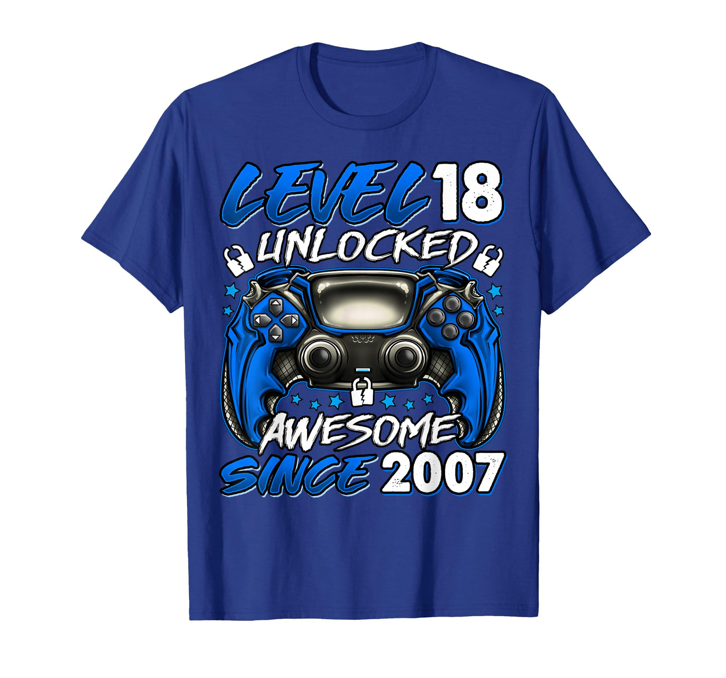 Level 18 Unlocked 18 Year Old Gifts Boys 18th Birthday Boy T-Shirt
