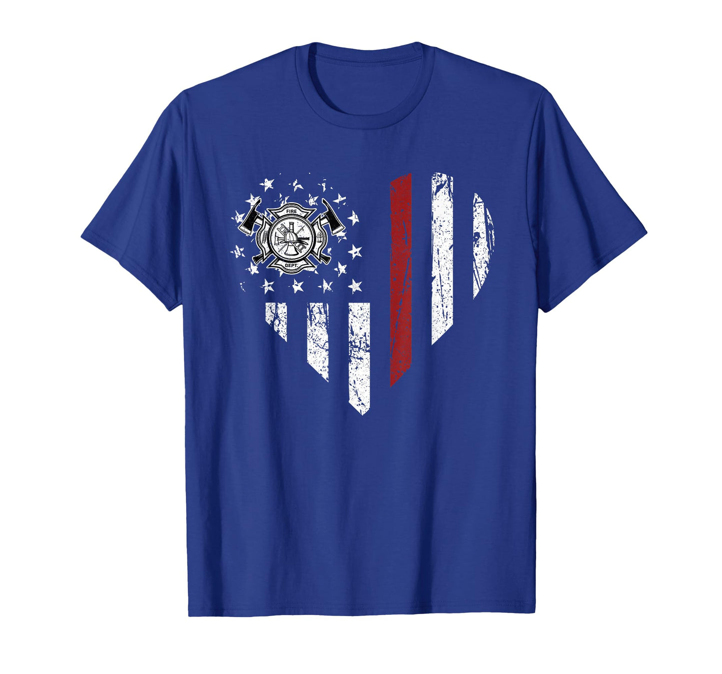 Heart Firefighter EMT Department Vintage Fireman Men Women T-Shirt