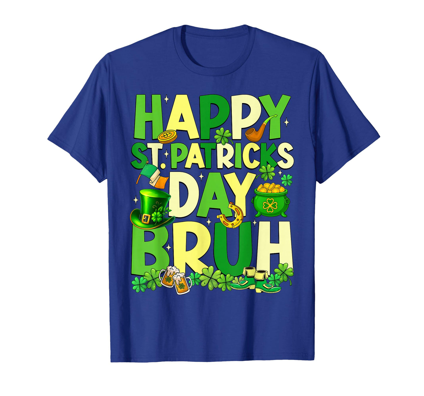 Happy St Patricks Day Bruh Saint Patrick's Day Boys Kids T-Shirt