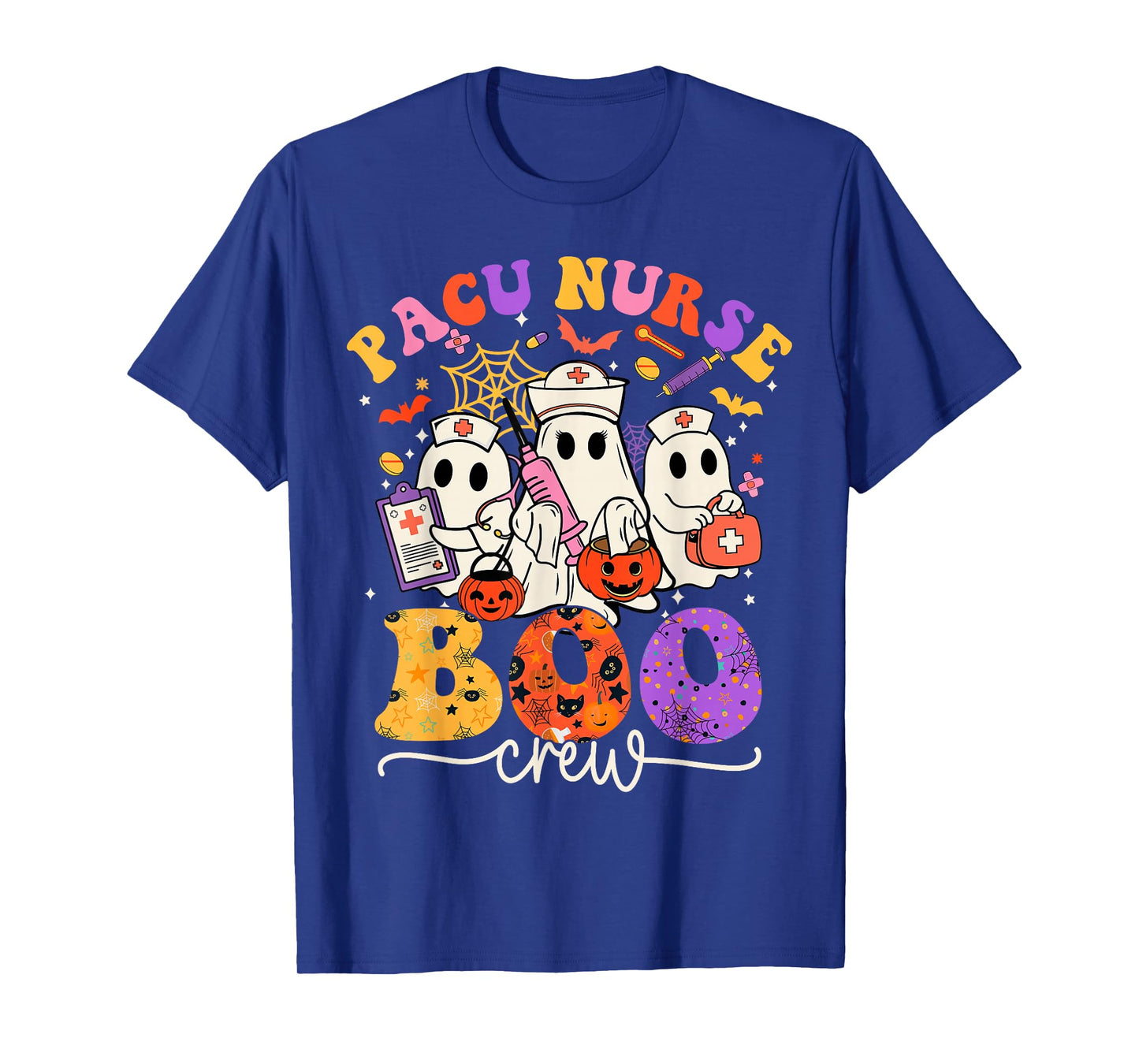 PACU Boo Crew Costume Funny Nurse Ghost Halloween T-Shirt