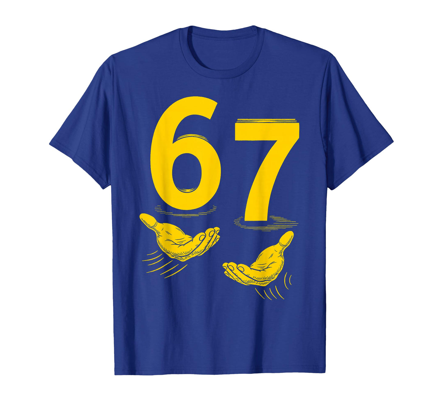 Six Seven 67 6 7 Kids 67 Teen Boys 6-7 Meme Hands 6/7 T-Shirt