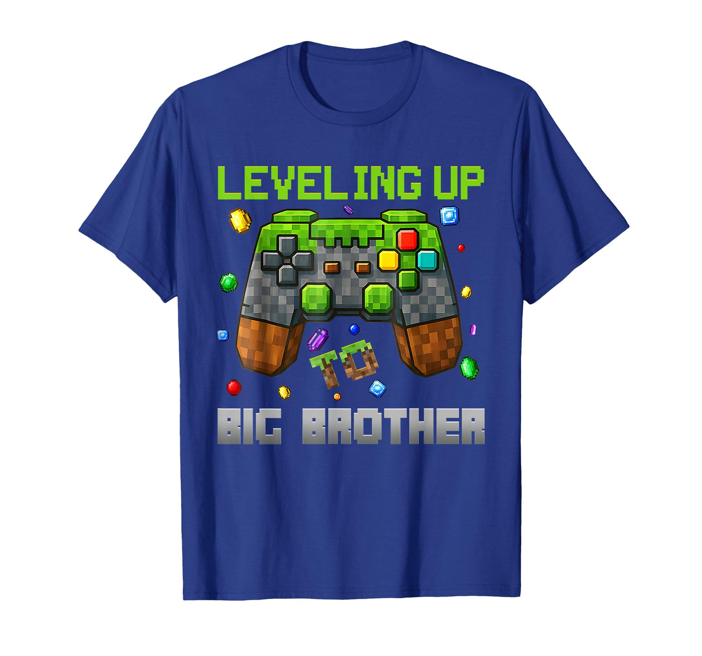 Leveling Up To Big Brother Shirt Funny Gamer Pixel T-Shirt