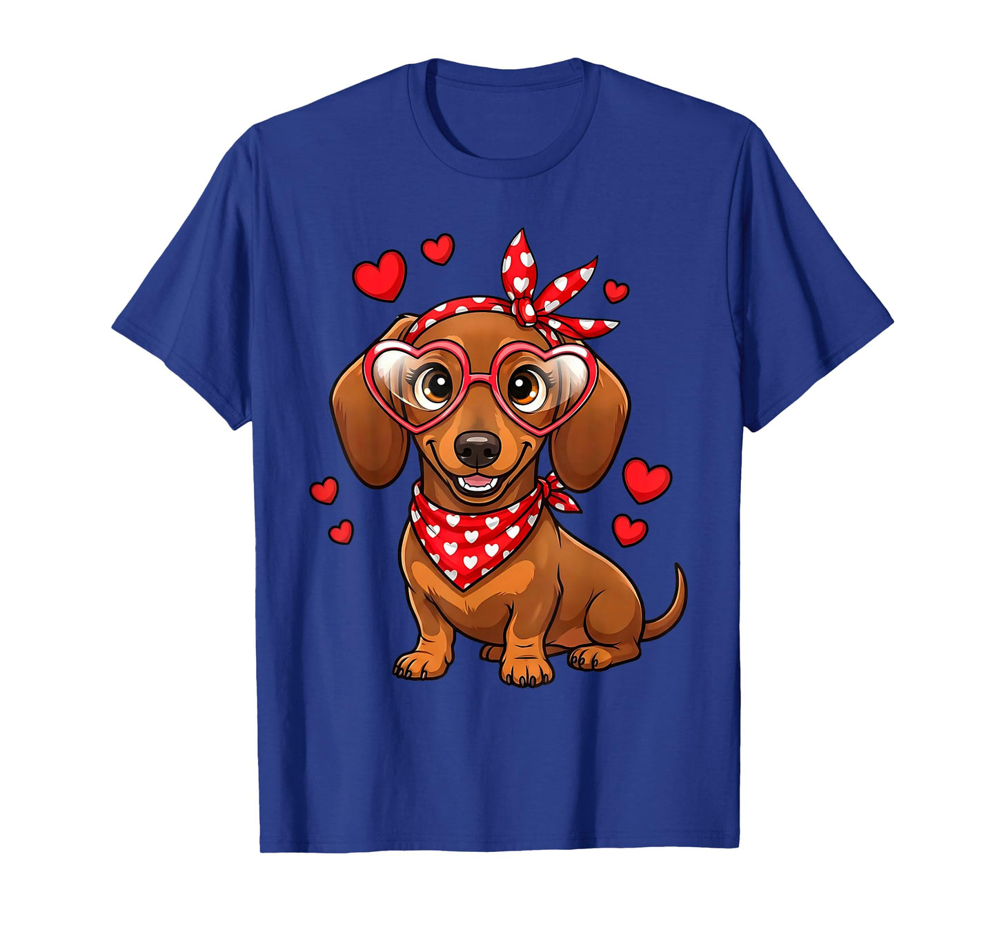 Dachshund Valentines Day Wiener Dog Lover Weenie Heart T-Shirt
