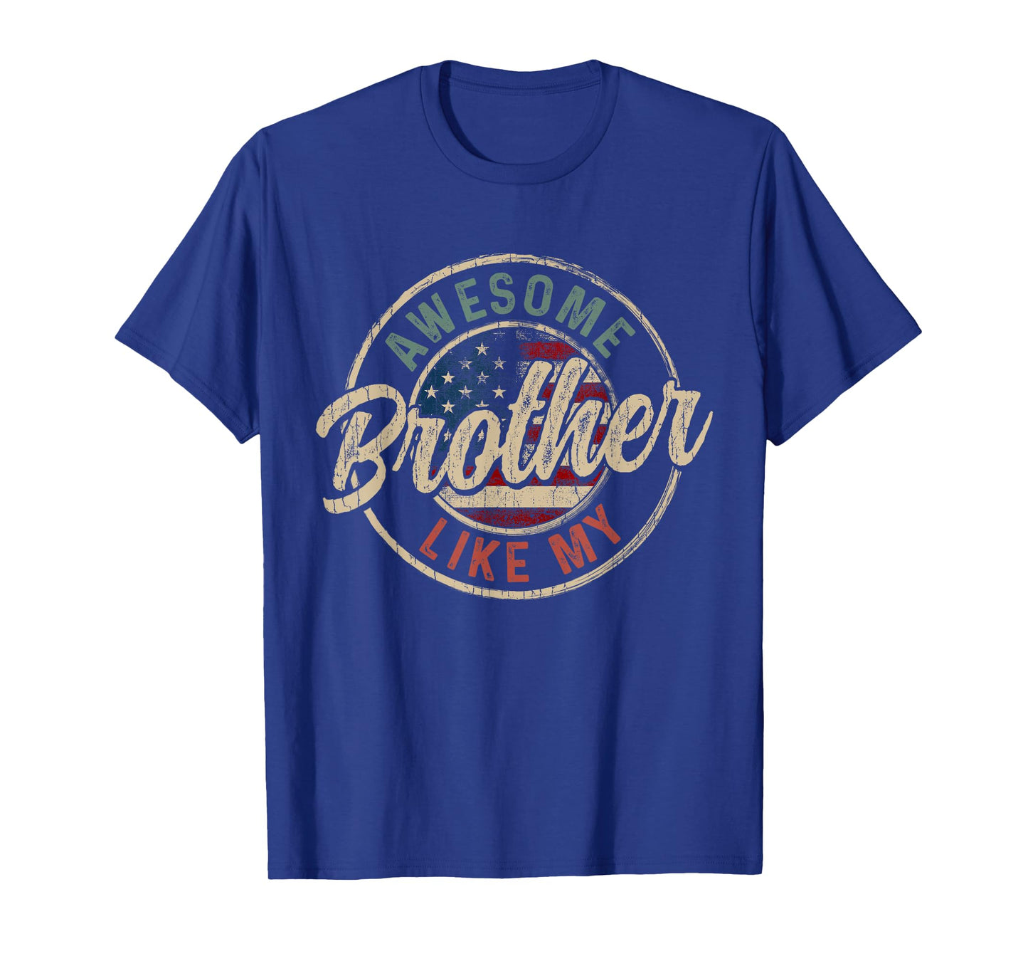 Awesome Like My Brother Vintage Retro Funny Parent T-Shirt