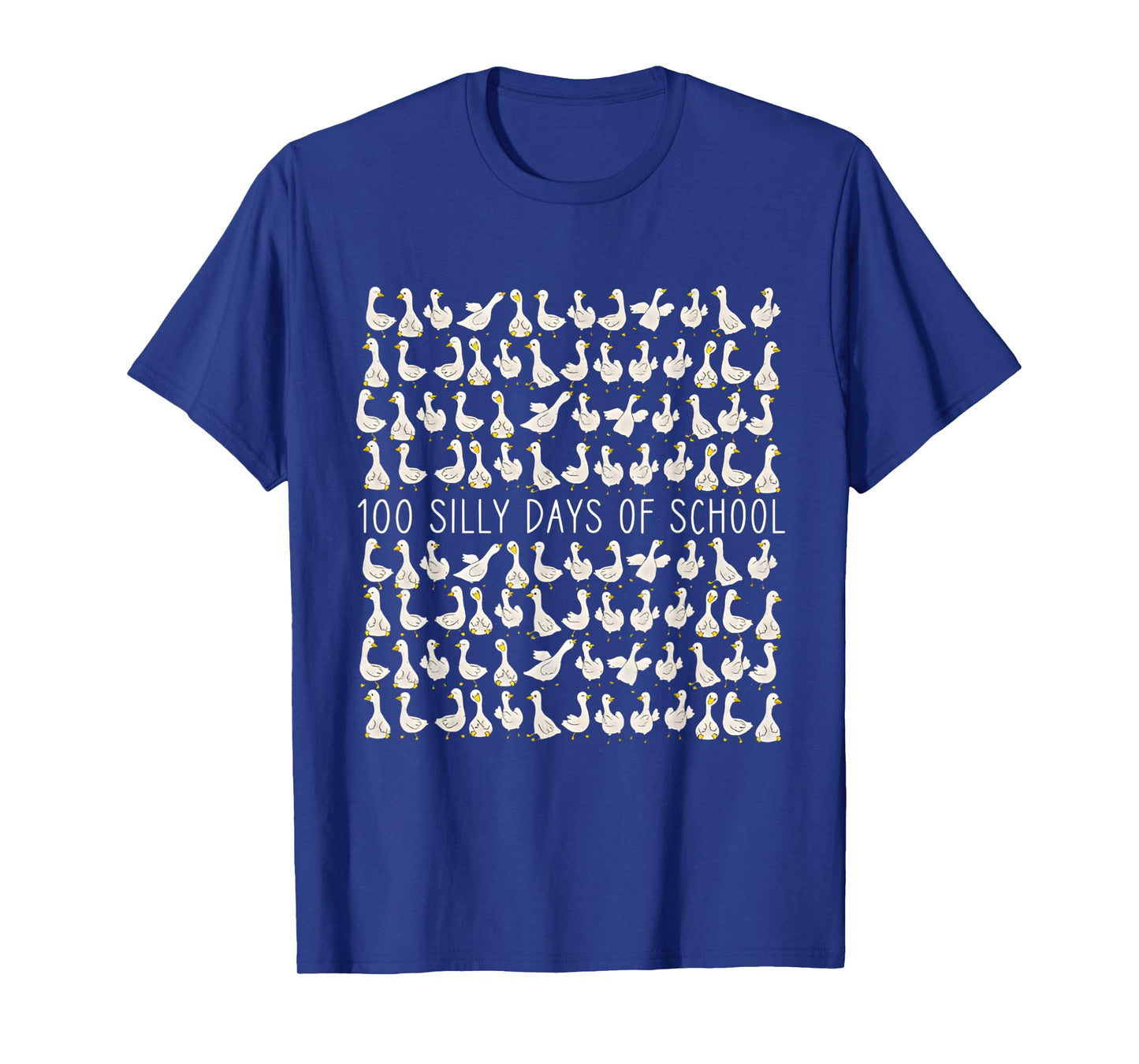 100 Days of Silly Gooses Funny 100th Day of School Teacher T-Shirt