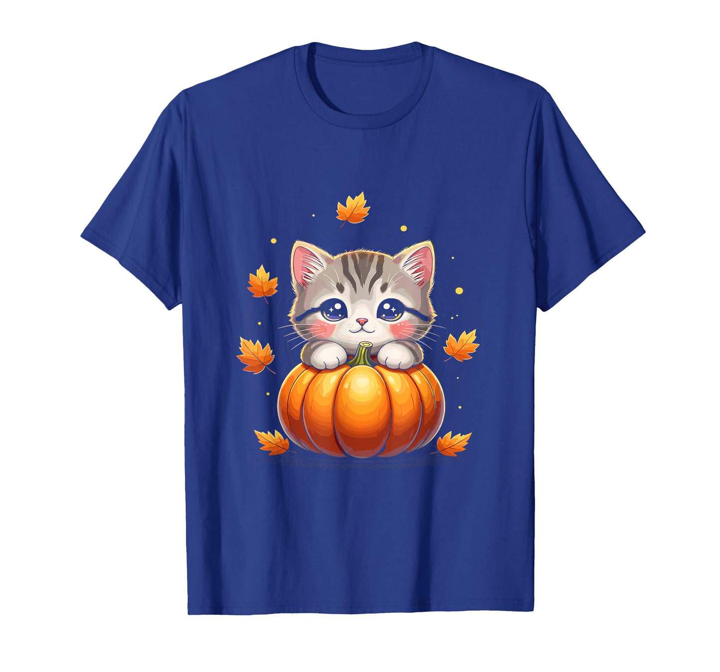 Pumpkin Shirts for Women Cat Costume Men Autumn Fall Kids T-Shirt