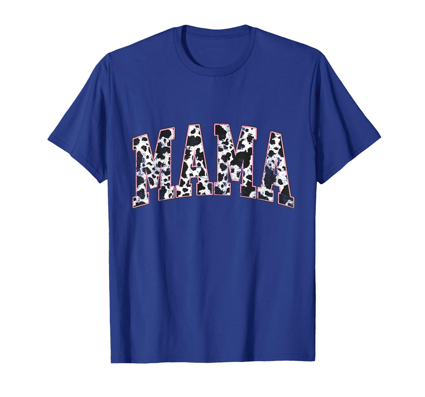 Mama Pink Cow Print Western Retro Varsity Cute T-Shirt