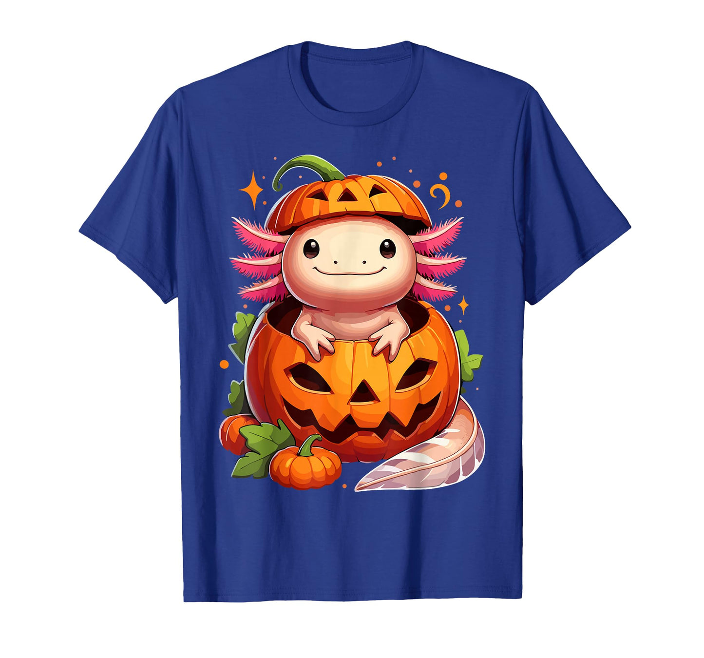 Halloween Axolotl Pumpkin T-Shirt