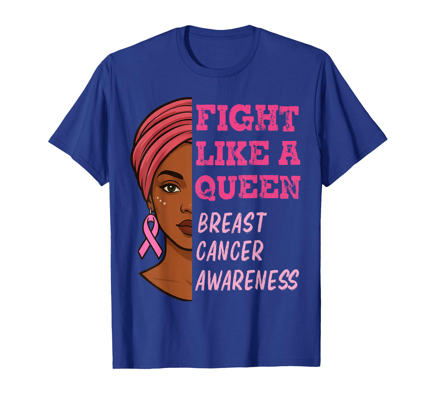 Breast Cancer Awareness Black Women Pink Ribbon Survivor T-Shirt