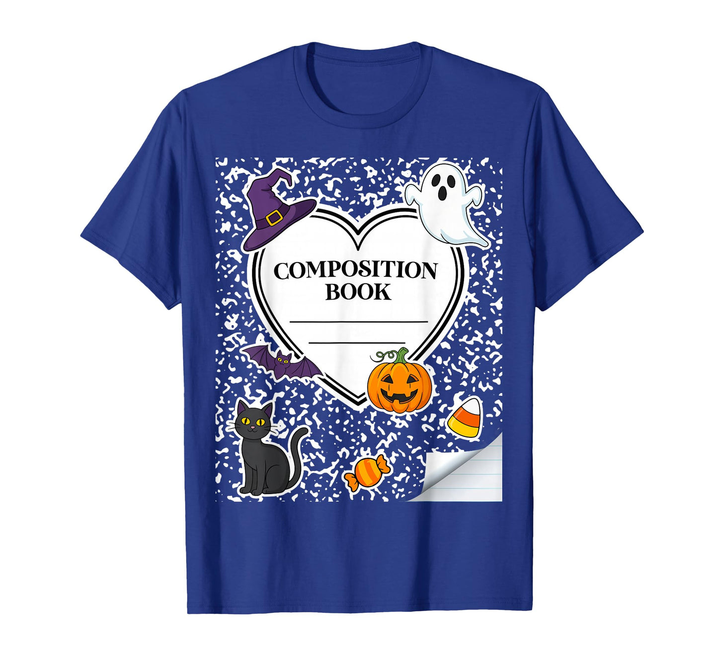 Composition Notebook Costume Matching Group Halloween T-Shirt