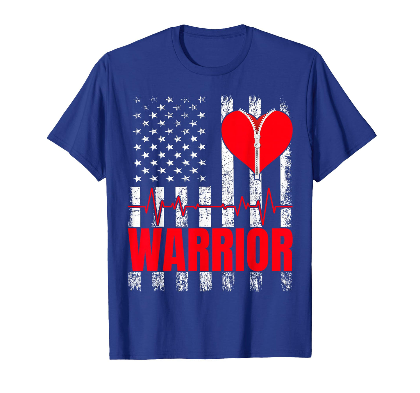 Congenital Heart Defect Awareness Open Heart Surgery Warrior T-Shirt