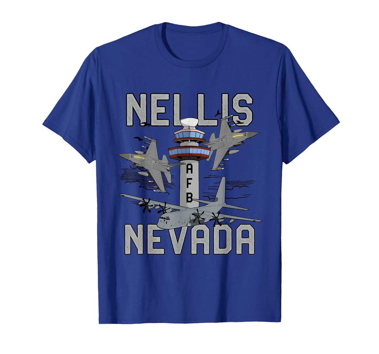 Nellis AFB Nevada Air Force Base Fighter Jets Vintage Tee T-Shirt