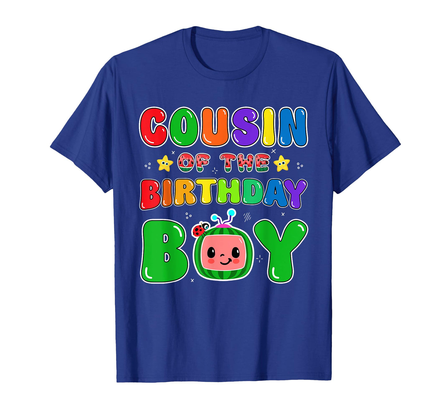 Cousin of The Birthday Boy Funny Melon Family Party Matching T-Shirt