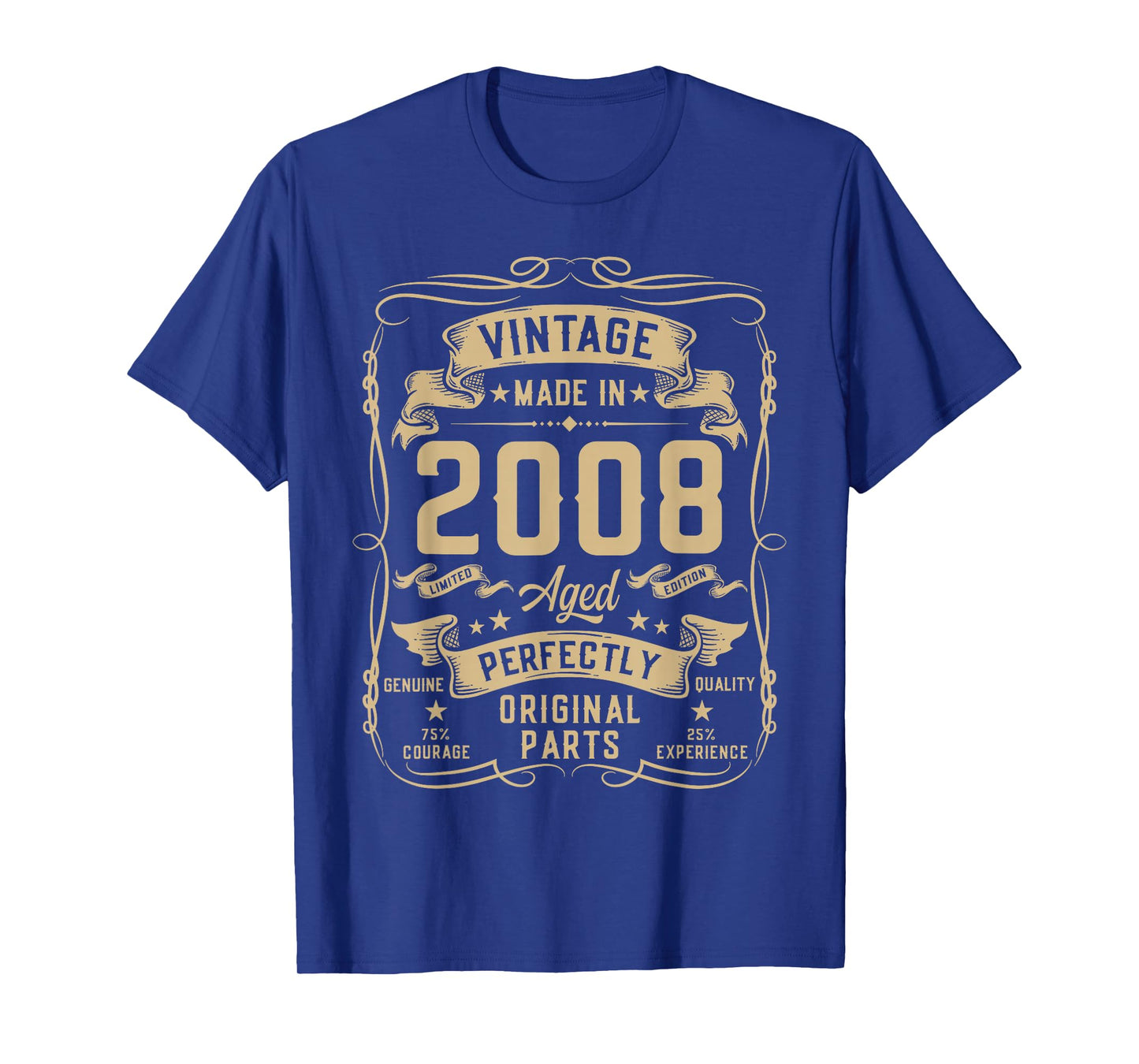 Vintage 2008 18yr 18th Birthday Gifts for Men 18 Years Old T-Shirt