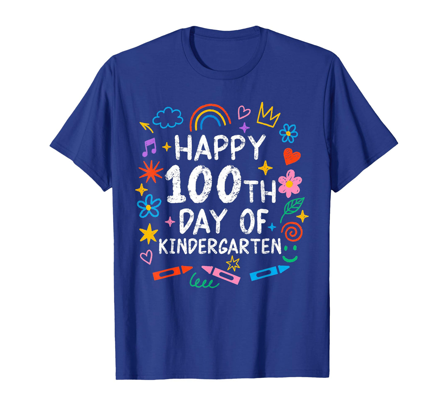 100 Days of Kindergarten Happy 100th Day of School Teachers T-Shirt
