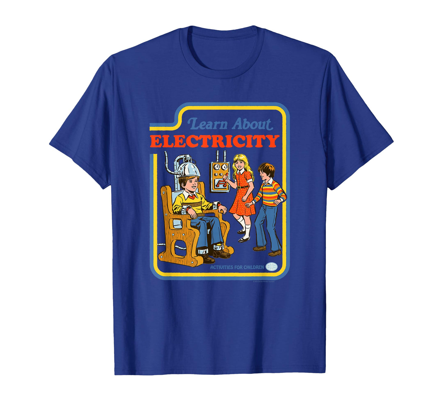Steven Rhodes Learn About Electricity Funny Vintage T-Shirt