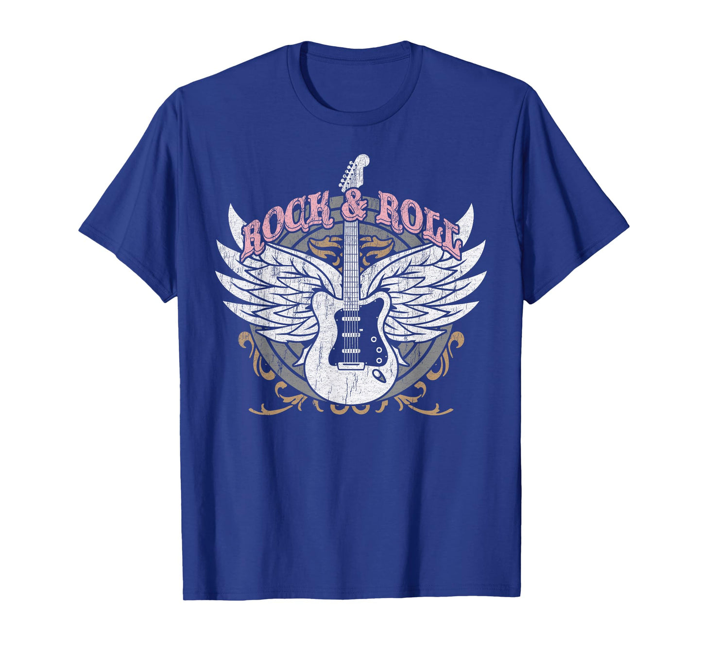 Rock and Roll Guitar Vintage ROCK Women Music T-Shirt
