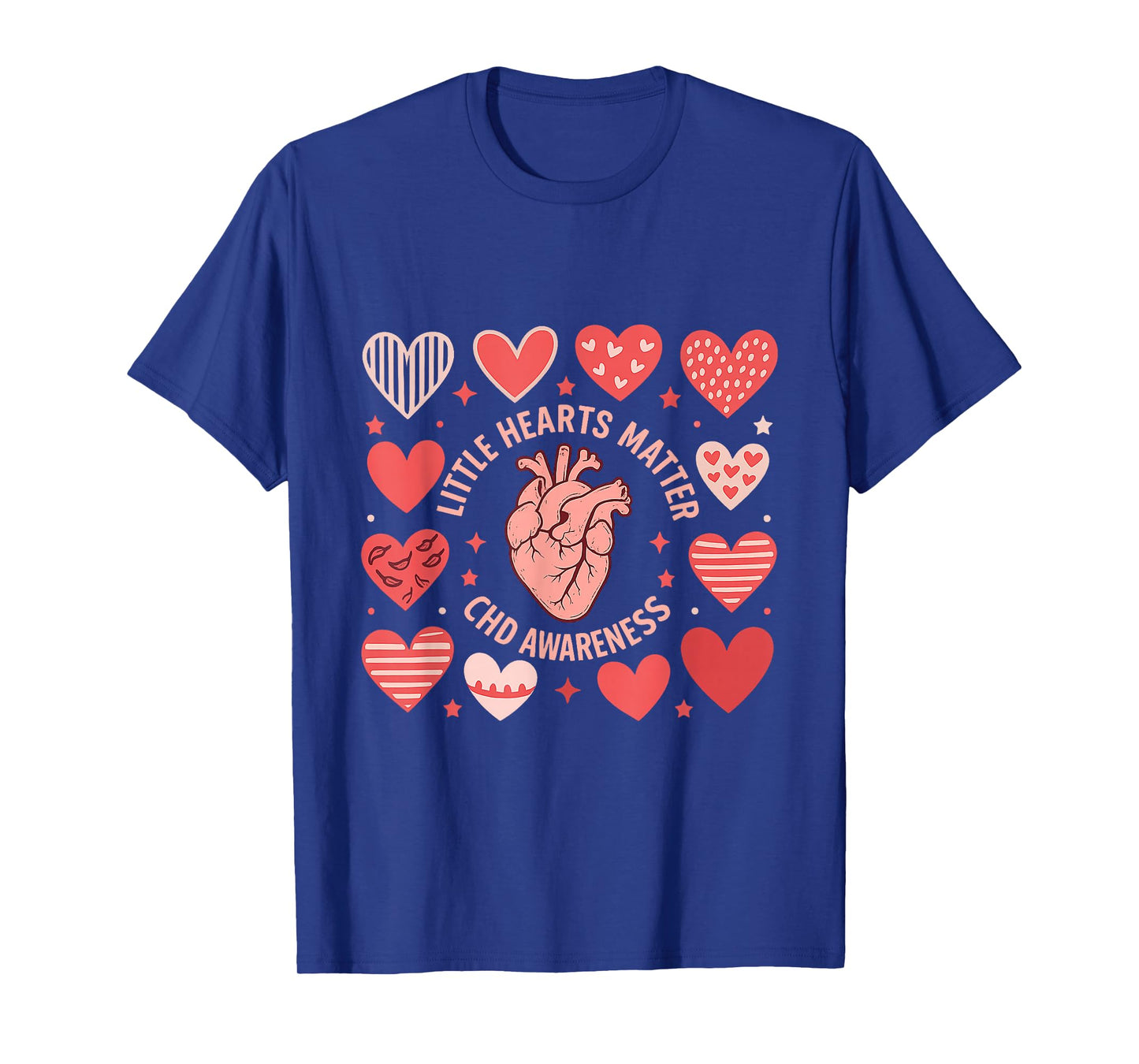 Heart Anatomy Valentine Little Hearts Matter CHD Awareness T-Shirt