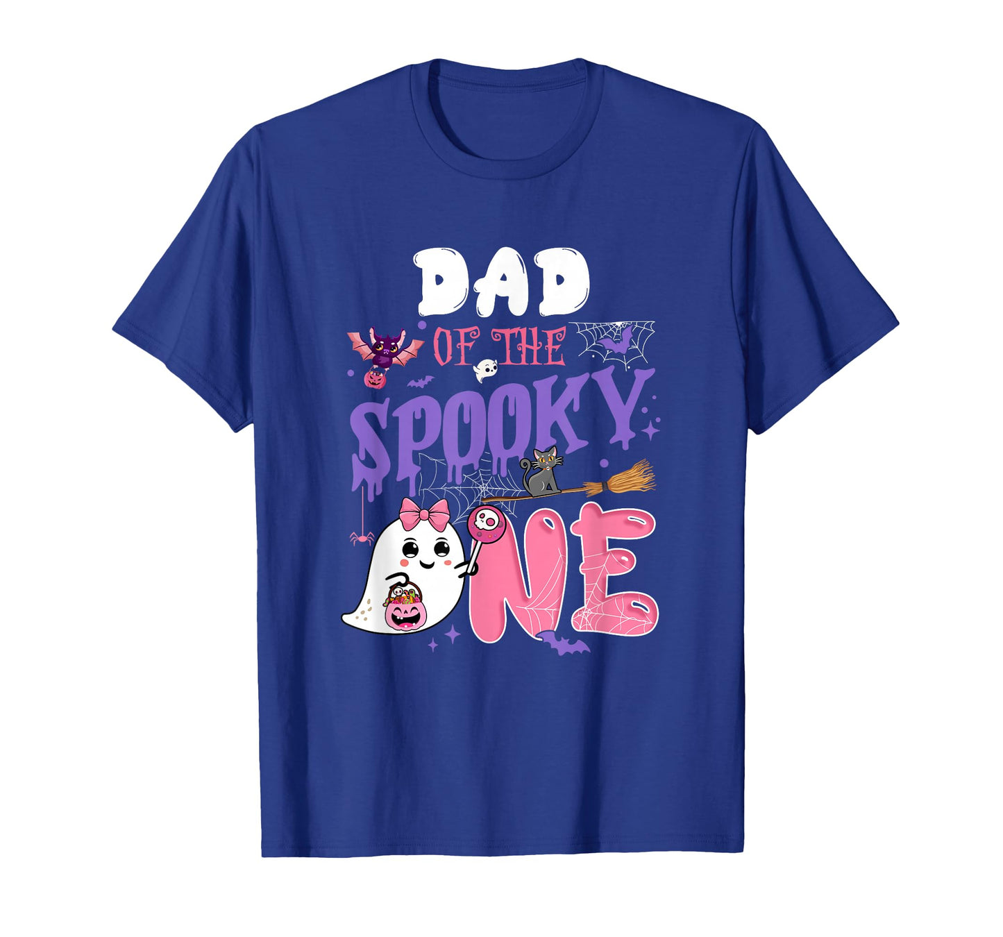 Dad Of The Spooky One 1St Birthday Girl Halloween Ghost T-Shirt