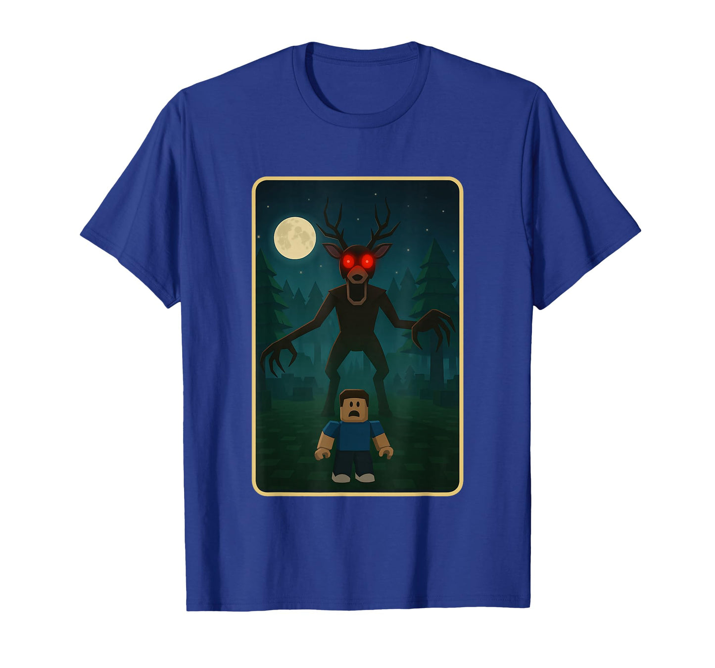 Scary Deer 99 Nights Halloween Gamer in The Forest Kids Meme T-Shirt