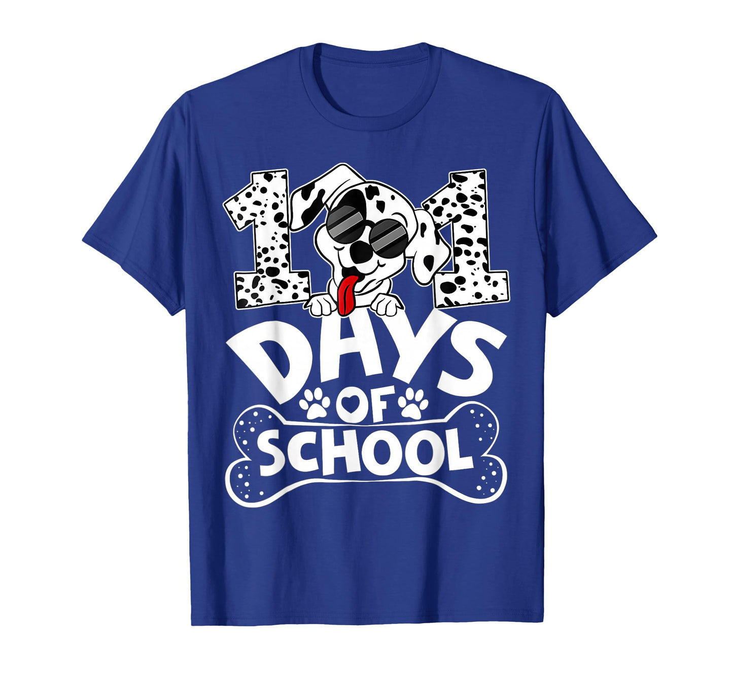 100 Days of School Dalmatian Dog Kids 100 Days Smarter T-Shirt