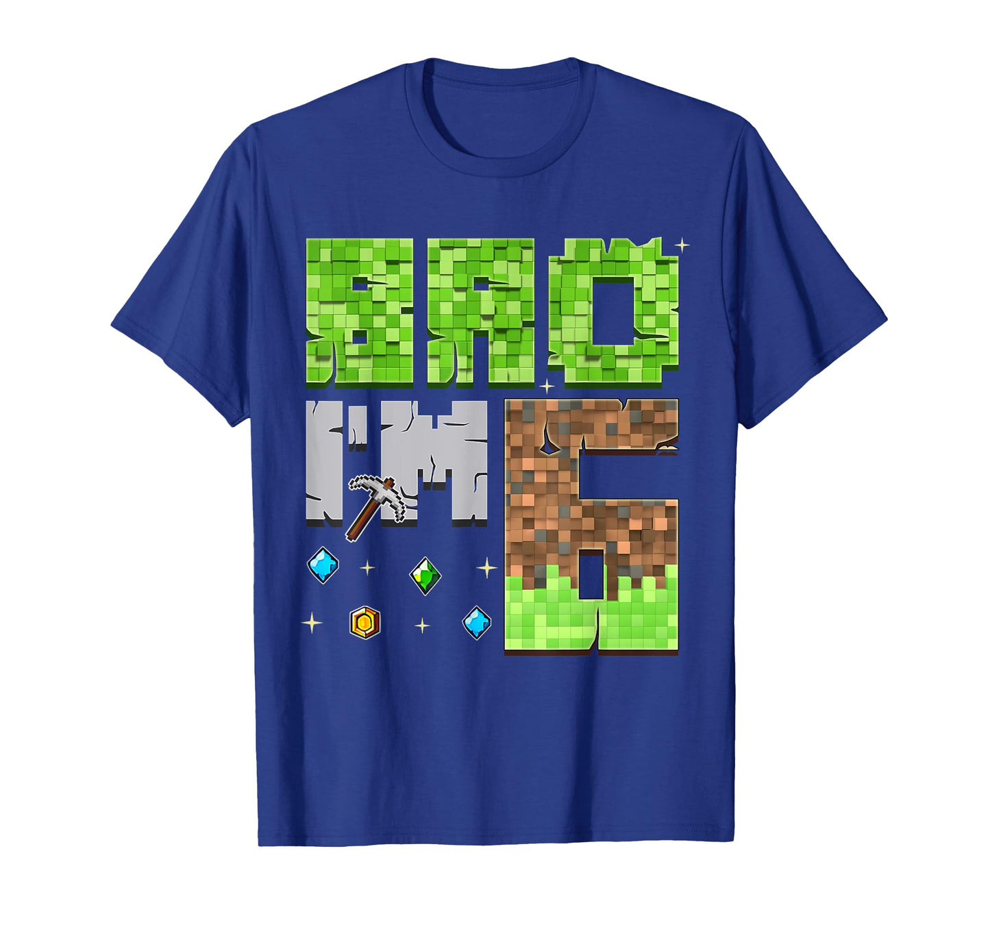 6th Birthday I'm 6 Year Old Gamer Pixel Birthday Boys Kids T-Shirt