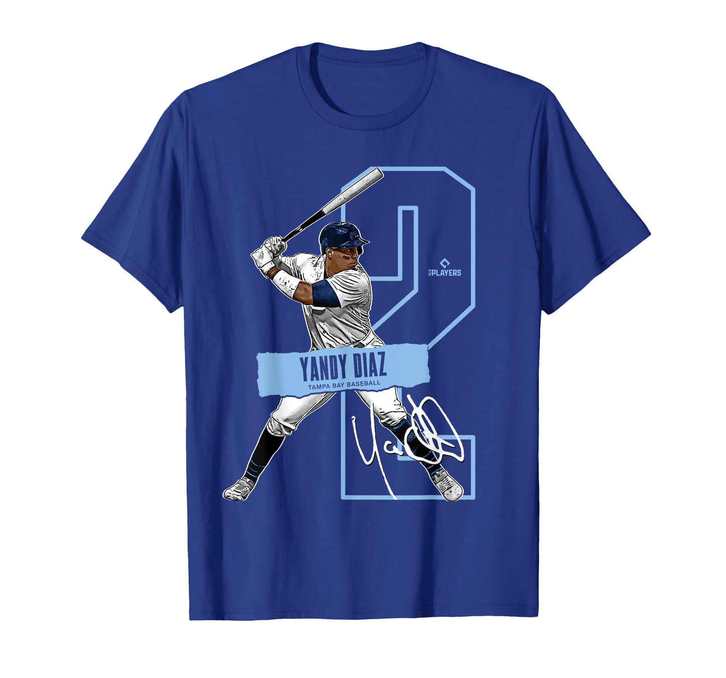 Yandy Díaz | Tampa Bay Baseball Players | MLBYAN302N T-Shirt