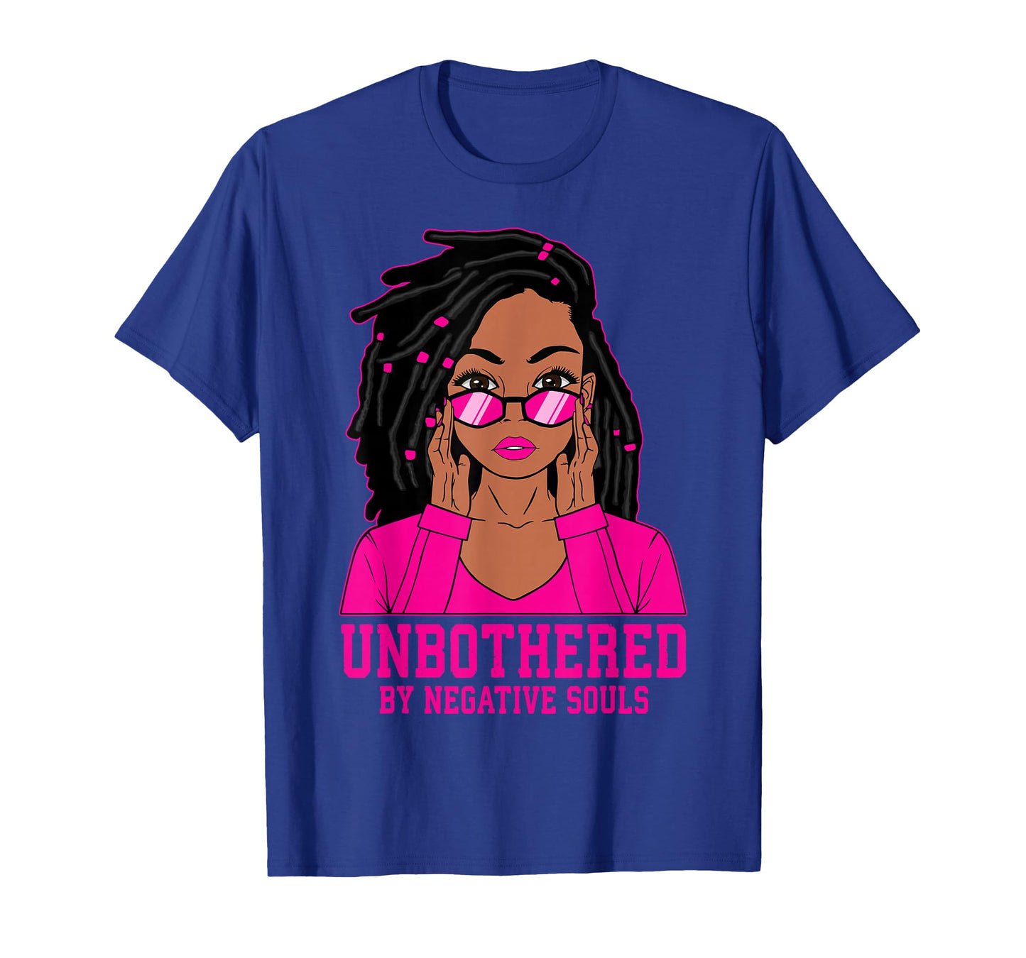 Loc'd Hair Sassy Black Woman Melanin Girl Unbothered T-Shirt