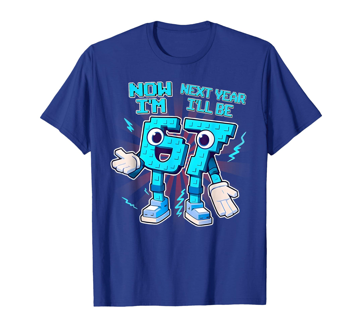 Italian Brainrot Now I'm 6 Next Year I'll Be 7 Gift Kid Boy T-Shirt