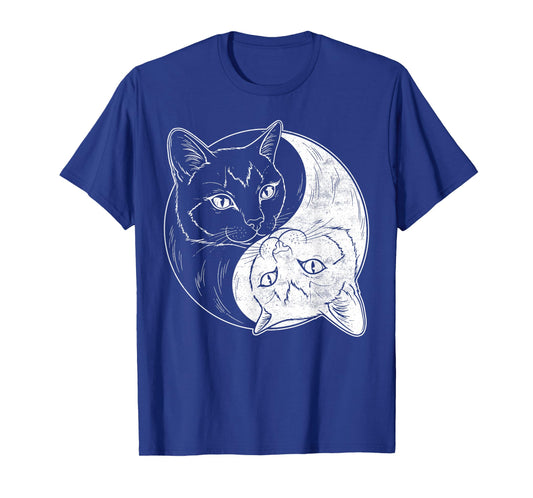 Yin Yang Cats Chinese Art Taoism Cute Kitten Lover T-Shirt