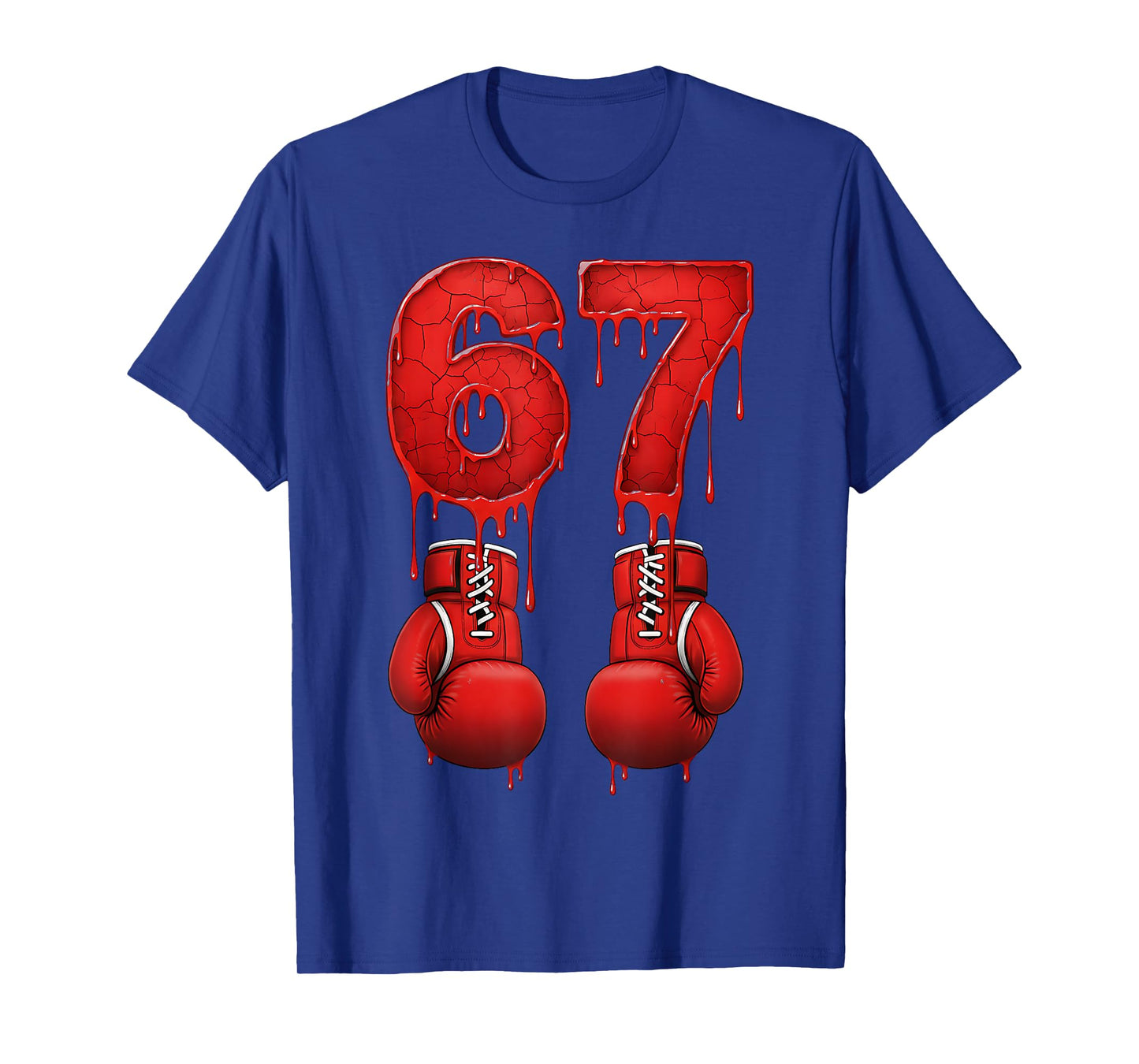 Funny 67 Meme Six Seven Kickboxing Boxing Boxer Men Women T-Shirt