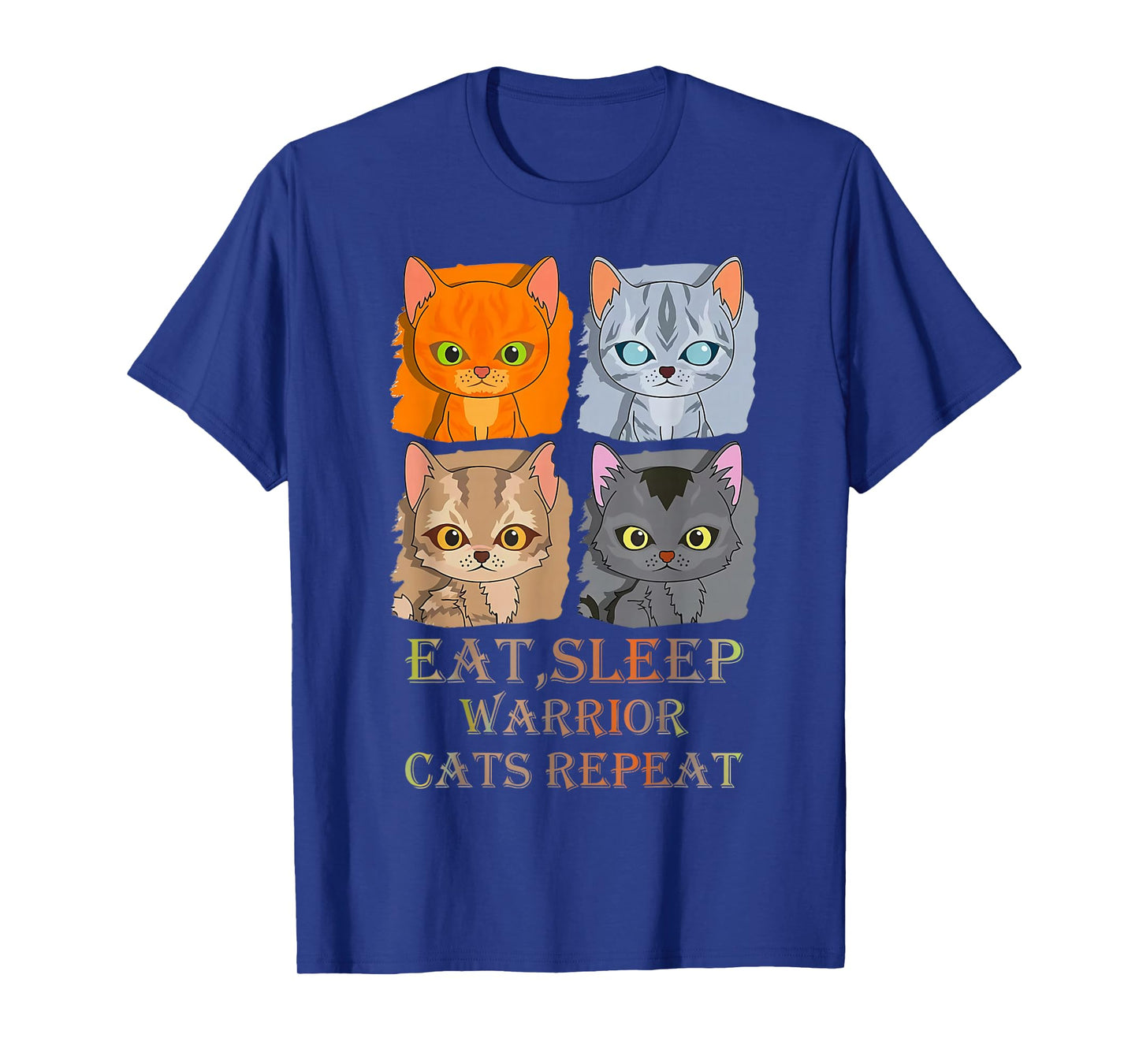 Eat Sleep Warrior Cats Repeat T-Shirt