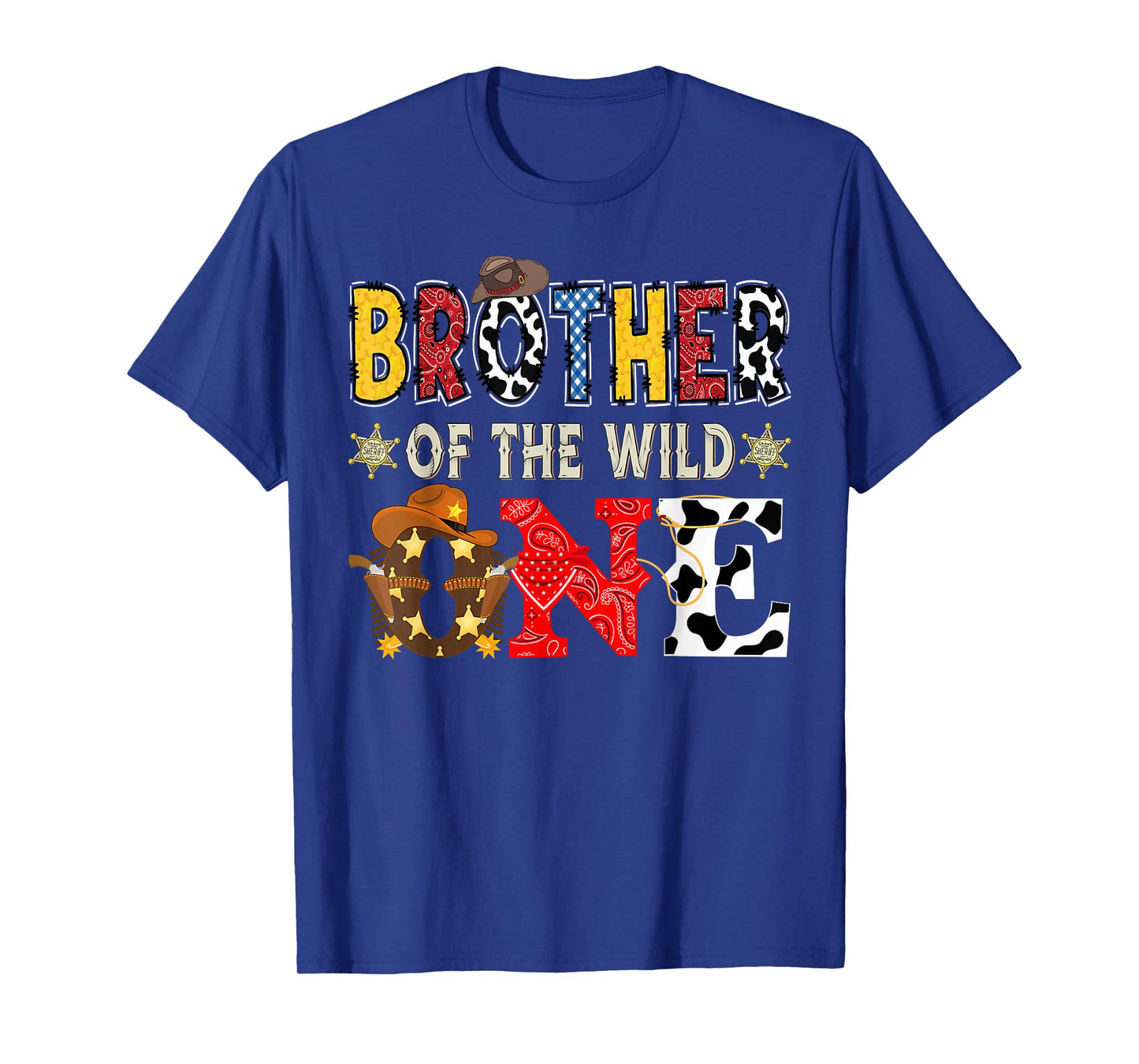 Brother of The Wild One 1St Birthday Boy Western Cowboy T-Shirt