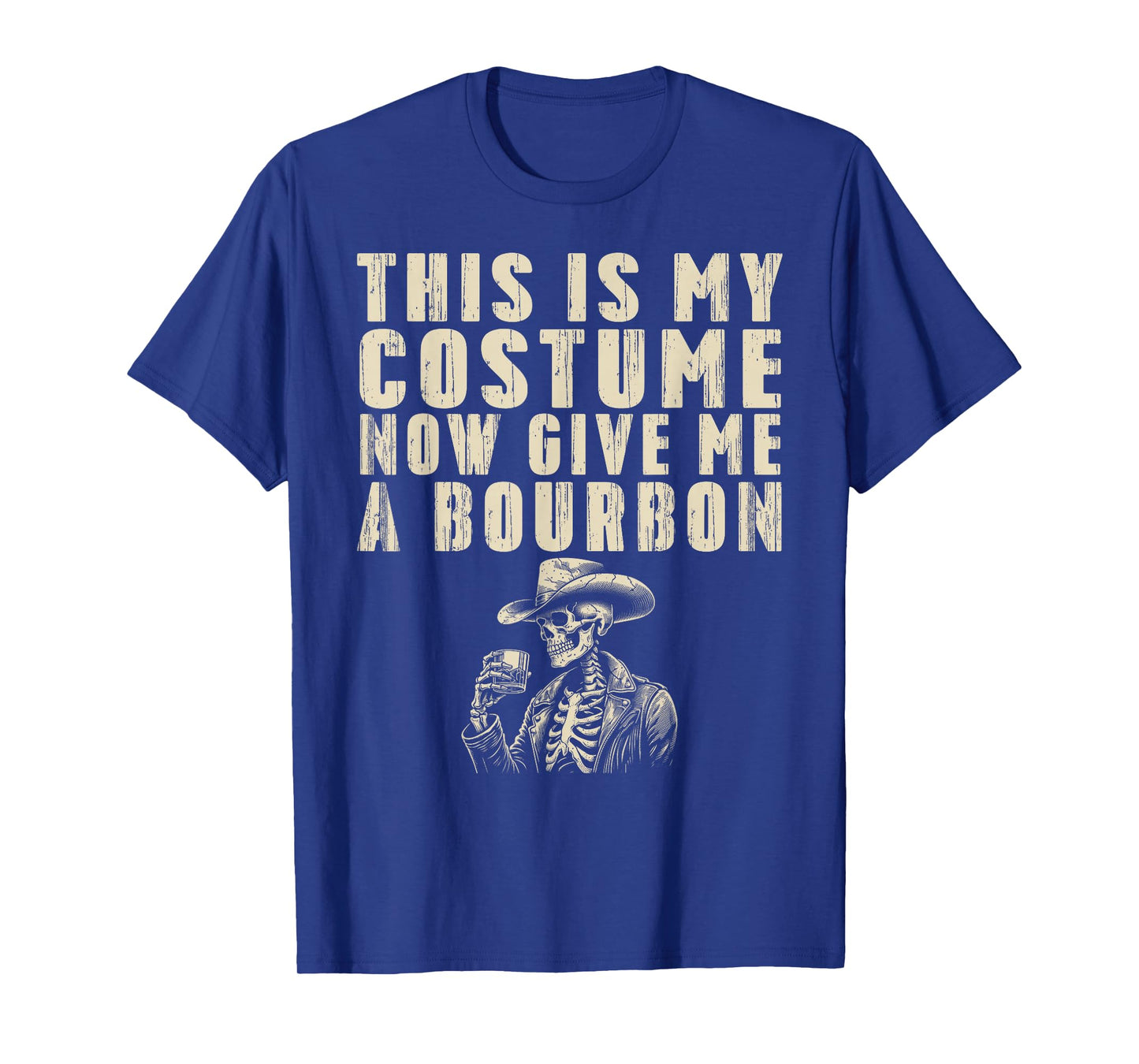 This is My Costume Give Me A Bourbon Shirt Men Dad Halloween T-Shirt