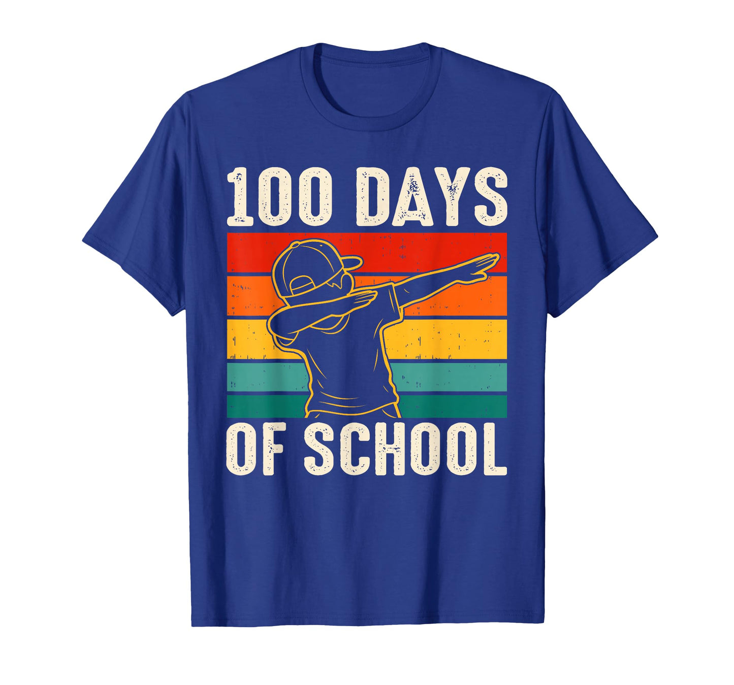 100 Days Bruh Dabbing Boys Funny 100th Day of School Kids T-Shirt