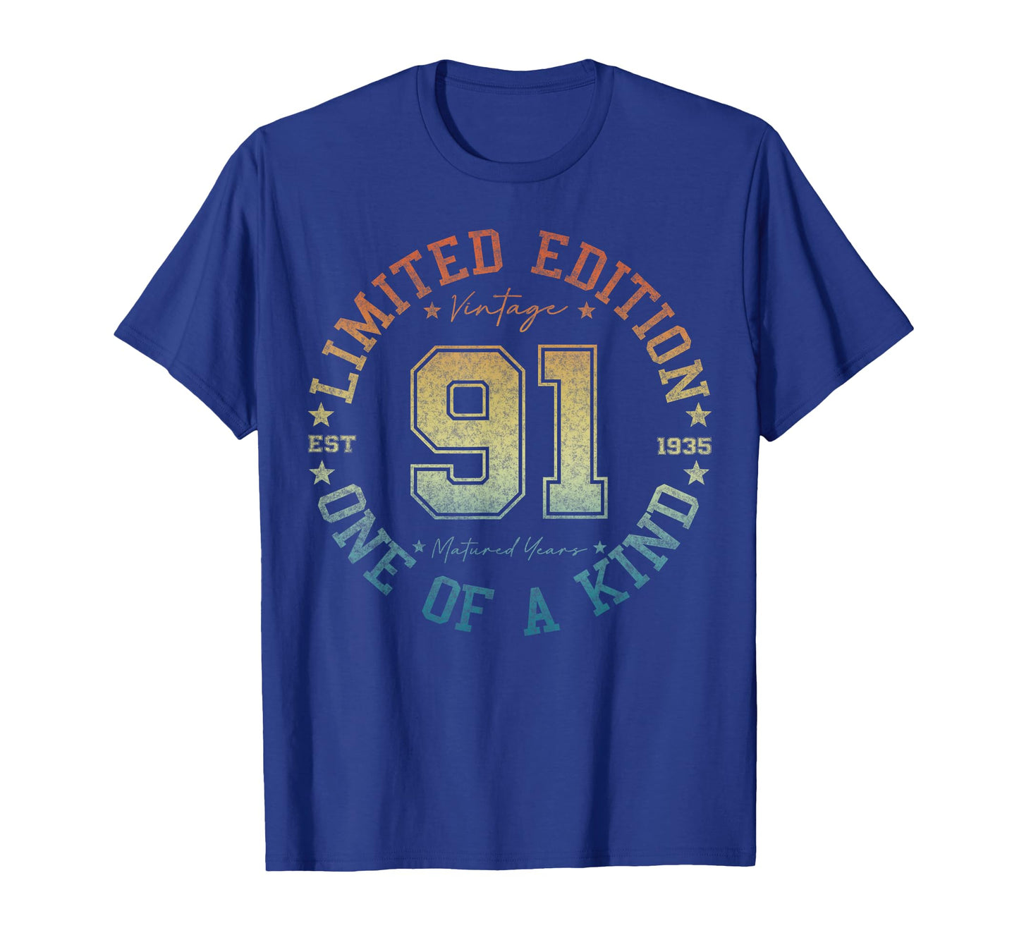 91 Year Old Gifts Vintage 1935 Limited Edition 91st Birthday T-Shirt