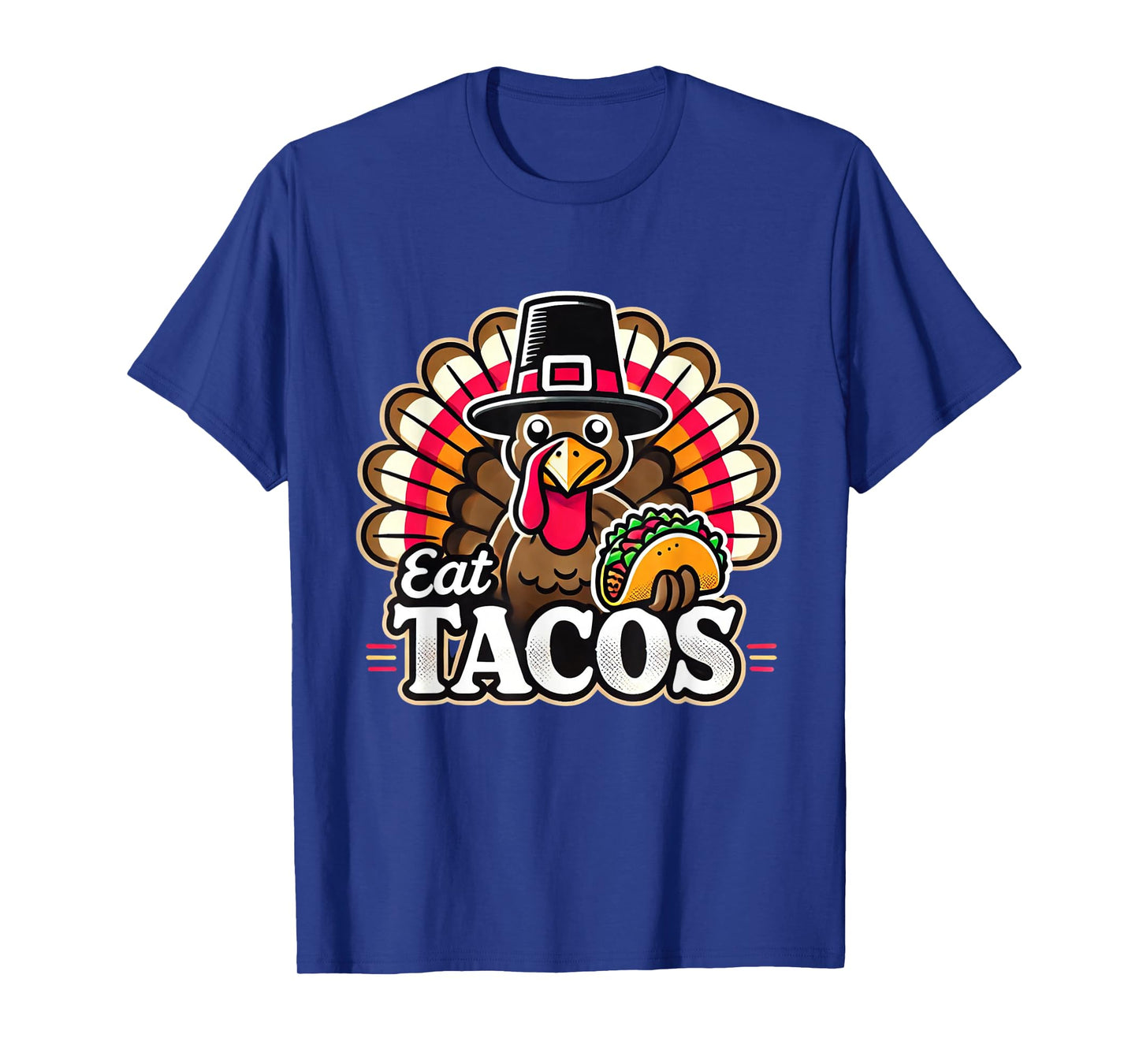 Funny Turkey Eat Tacos Taco Mexican Thanksgiving T-Shirt