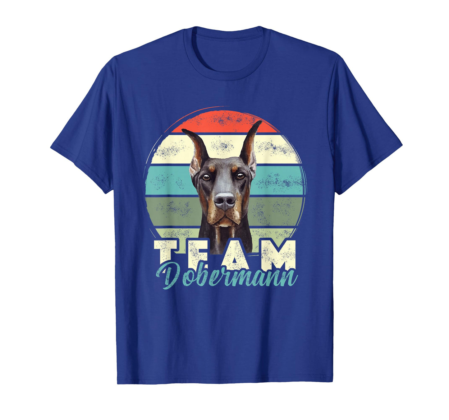 Team Doberman Dog Outfit Retro Vintage Doberman Dogs Design T-Shirt