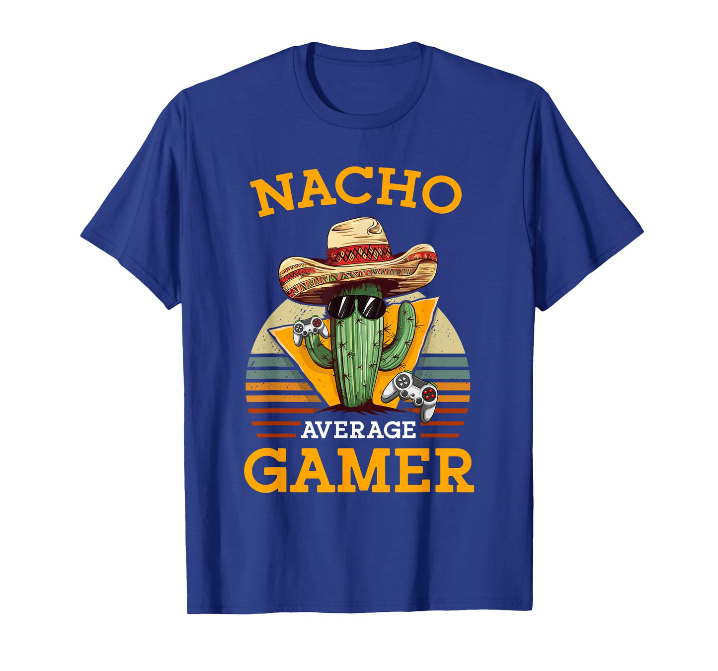 Nacho Average Gamer Video Game Player Funny Vintage Gaming T-Shirt