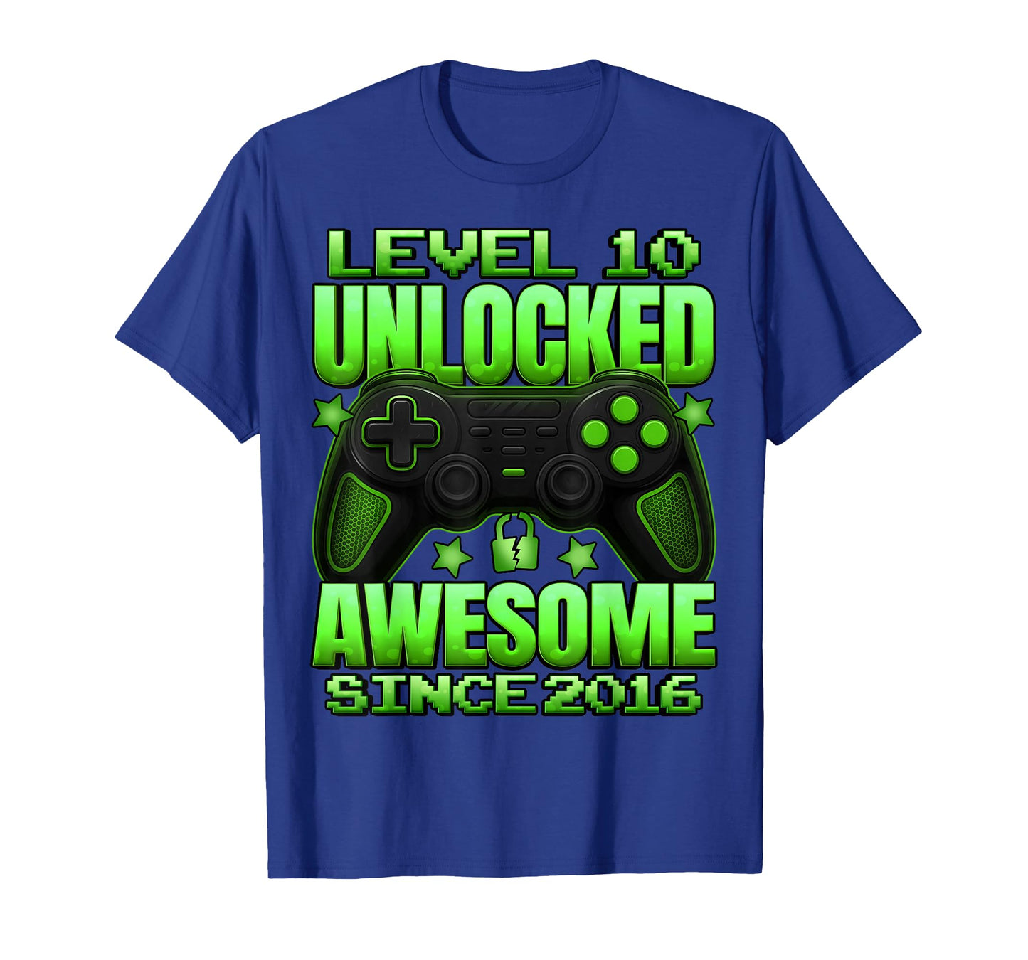 Level 10 Unlocked 10 Year Old Gifts Boys 10th Birthday Boy T-Shirt