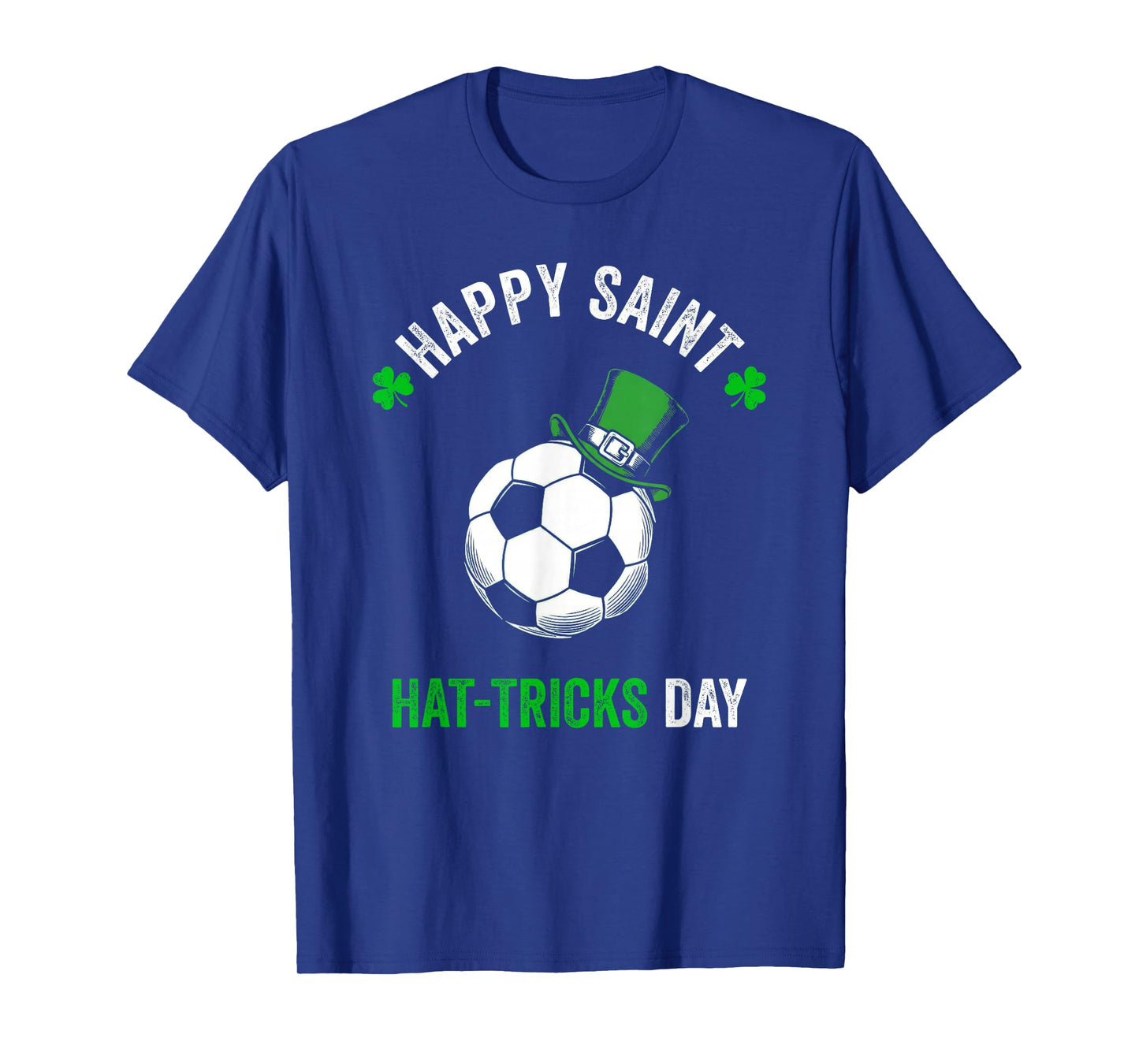 Soccer St Patricks Day Boys Men Shamrock Soccer T-Shirt