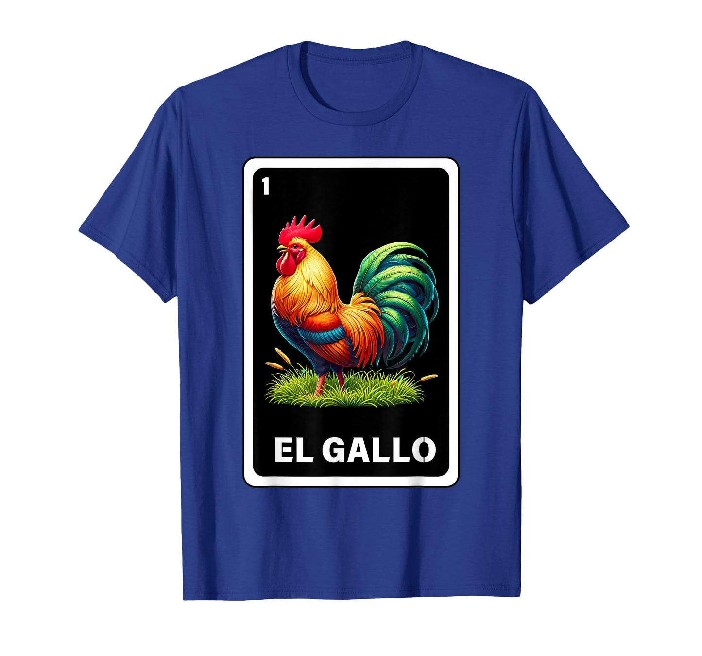 El Gallo Mexican Lottery Bingo Game Traditional Rooster Card T-Shirt