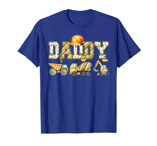 Funny Daddy Construction Excavator Kids Matching Family T-Shirt