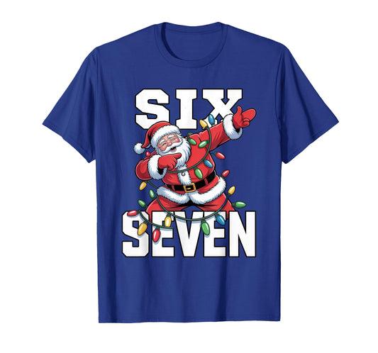 6 7 Christmas Six Seven 67 Meme Funny Dabbing Santa Dab T-Shirt